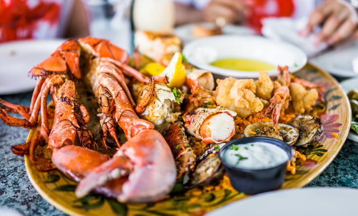 Đi thuỷ cung Cung điện Hải Vương ăn gì?