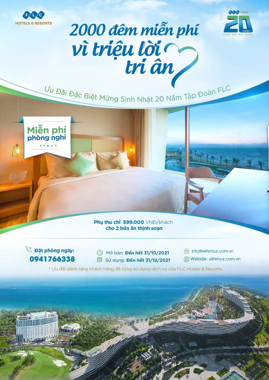 FLC tặng đêm nghỉ miễn phí