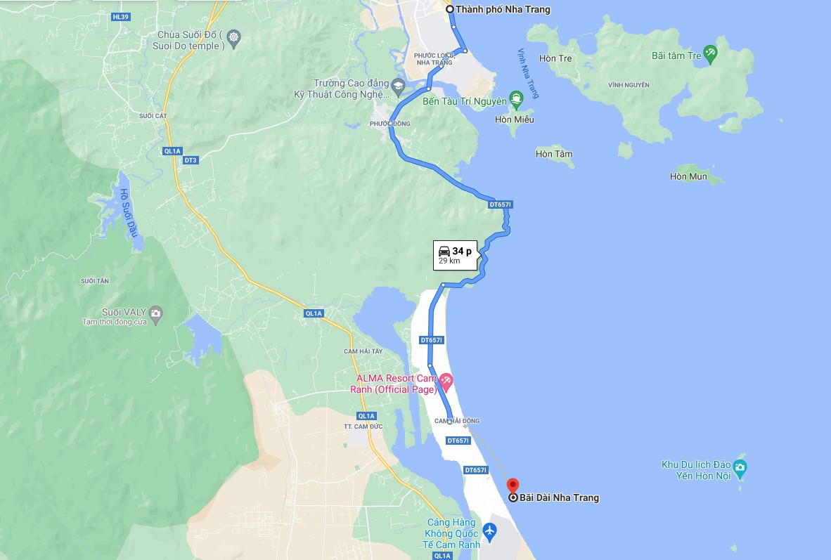 Bản đồ Cam Ranh