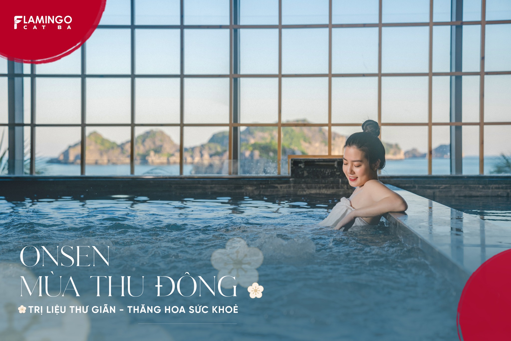 Tắm khoáng nóng Osen chuẩn Nhật tại Flamingo Cát Bà Tắm khoáng nóng Osen chuẩn Nhật tại Flamingo Cát Bà