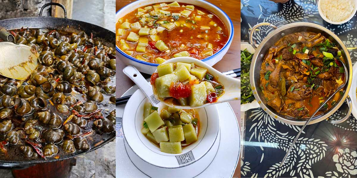 Ẩm thực ở Phù Dung Cổ Trấn