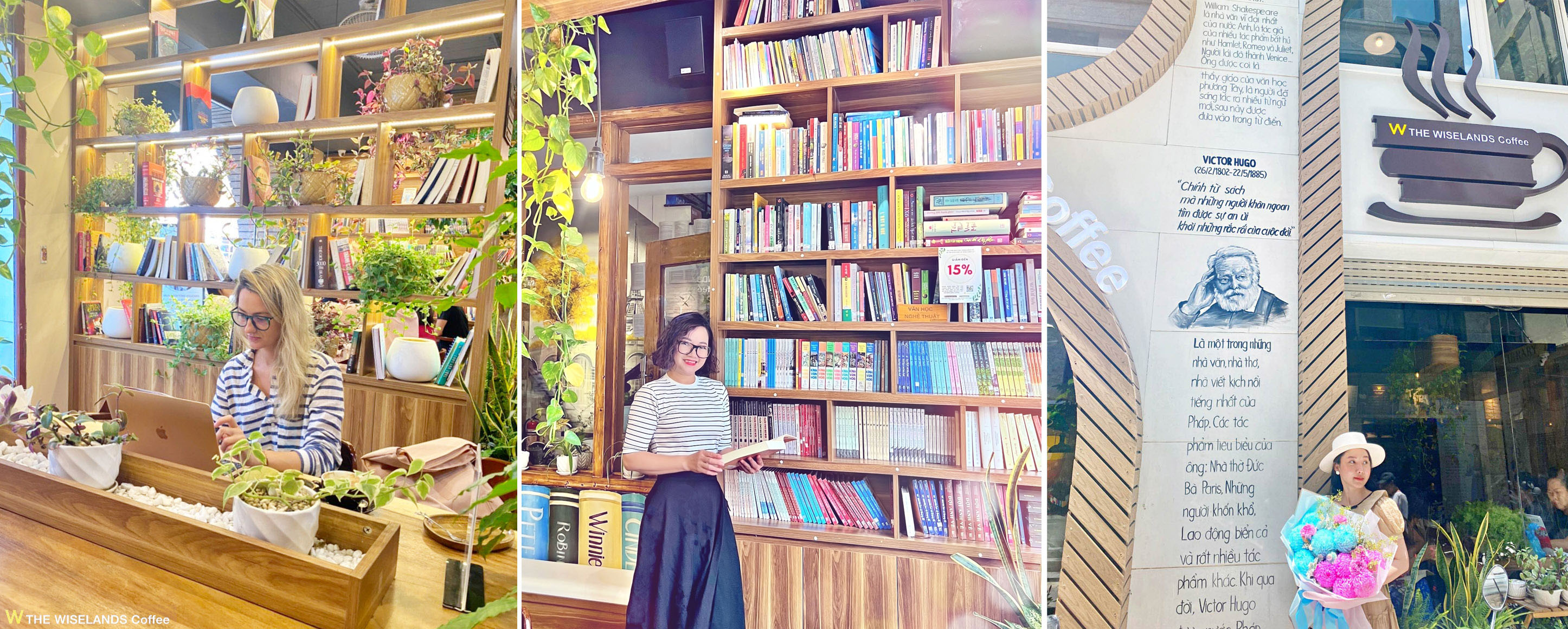 Cafe sach checkin dep