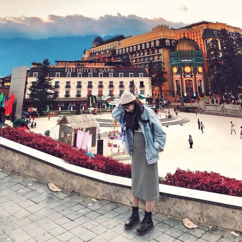 check in quảng trường Sapa