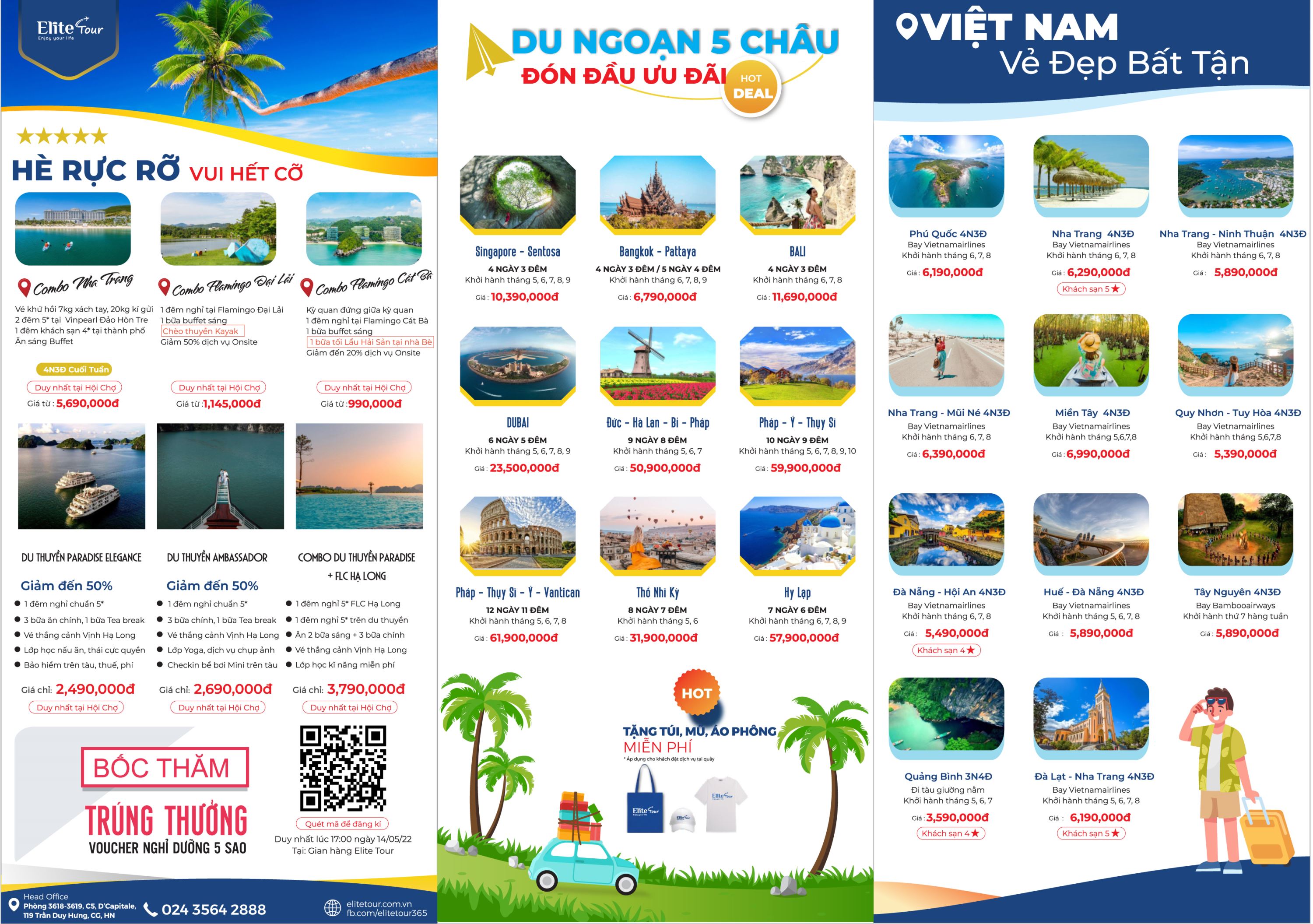 Công ty du lịch Elite Tour: Combo, voucher nghỉ dưỡng, tour du lịch ưu đãi 01 Công ty du lịch Elite Tour: Combo, voucher nghỉ dưỡng, tour du lịch ưu đãi 01