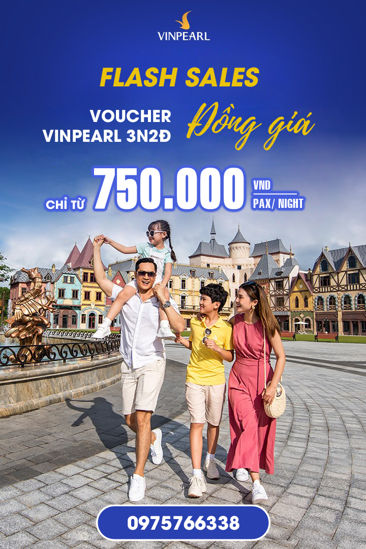 voucher Vinpearl Discovery - VinOasis 3N2Đ