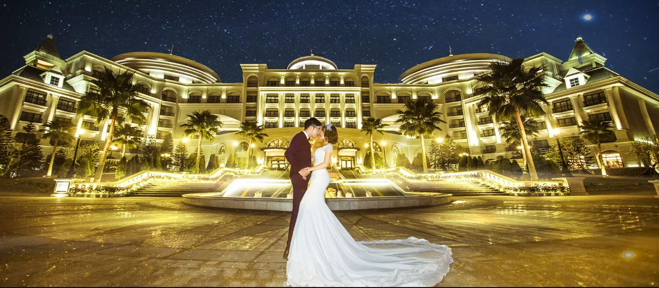 Không gian tiệc cưới tại Vinpearl Resort & Spa Hạ Long