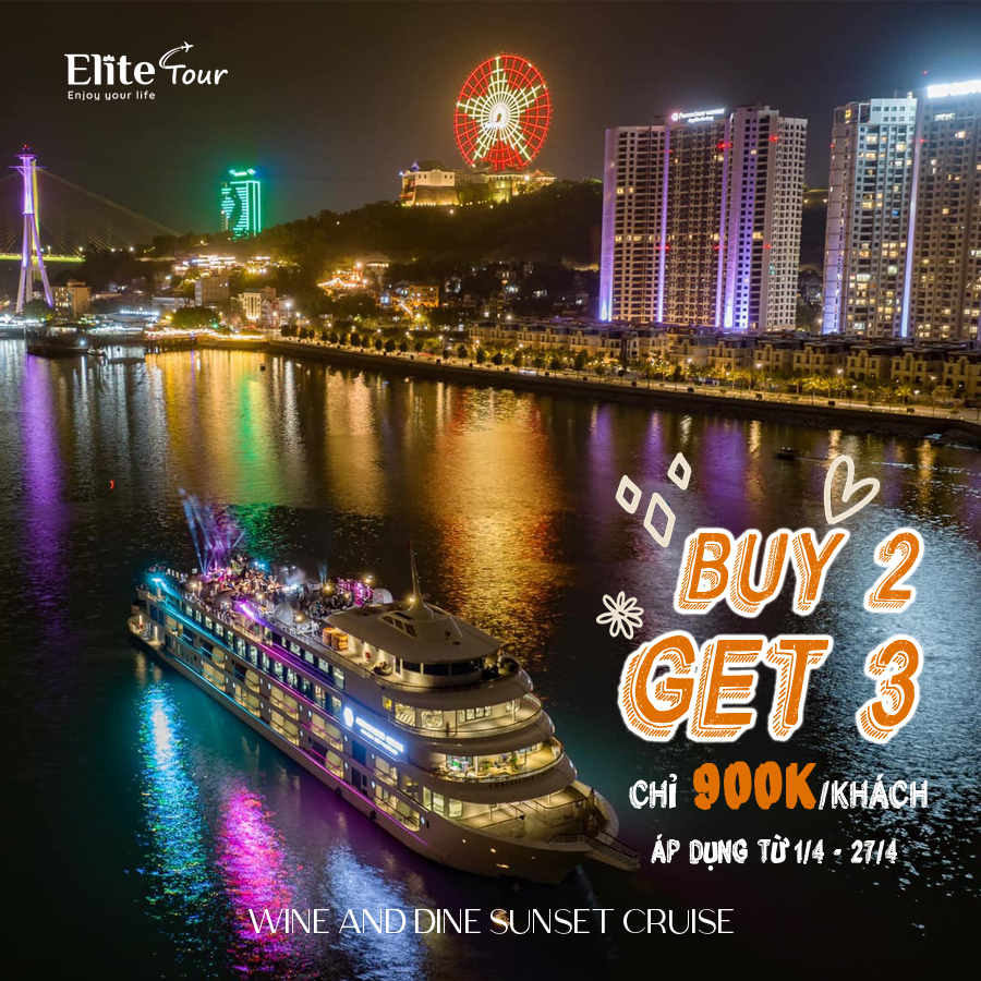Ưu đãi du thuyền Ambassador Wine and Dine Sunset Cruise