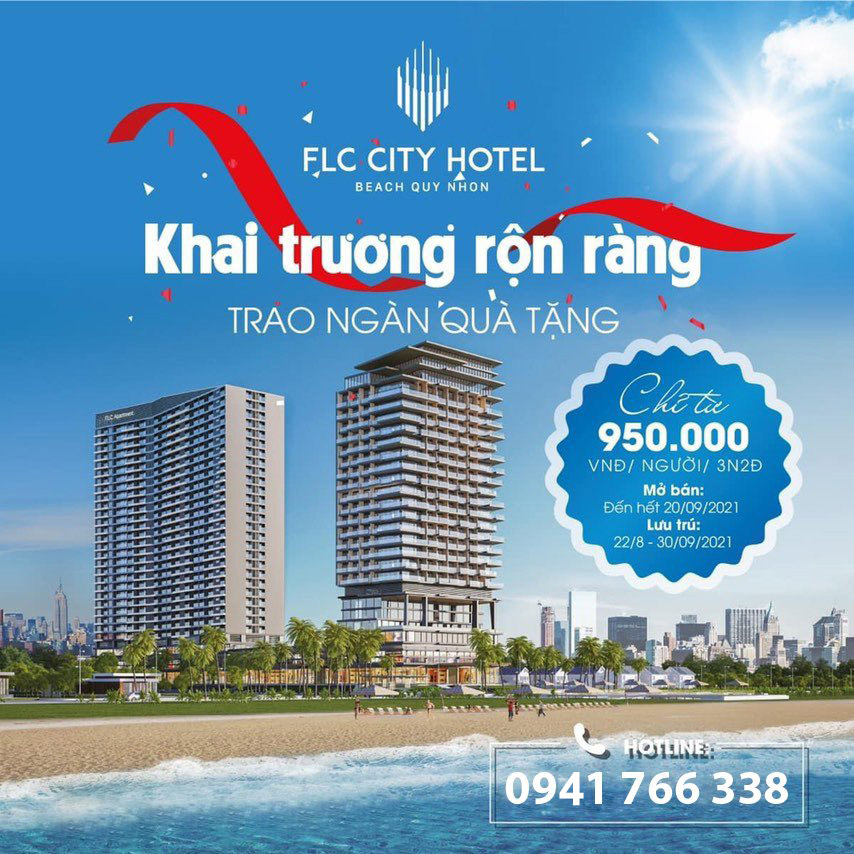 Ưu đãi đặt phòng tại FLC City Hotel Beach Quy Nhơn