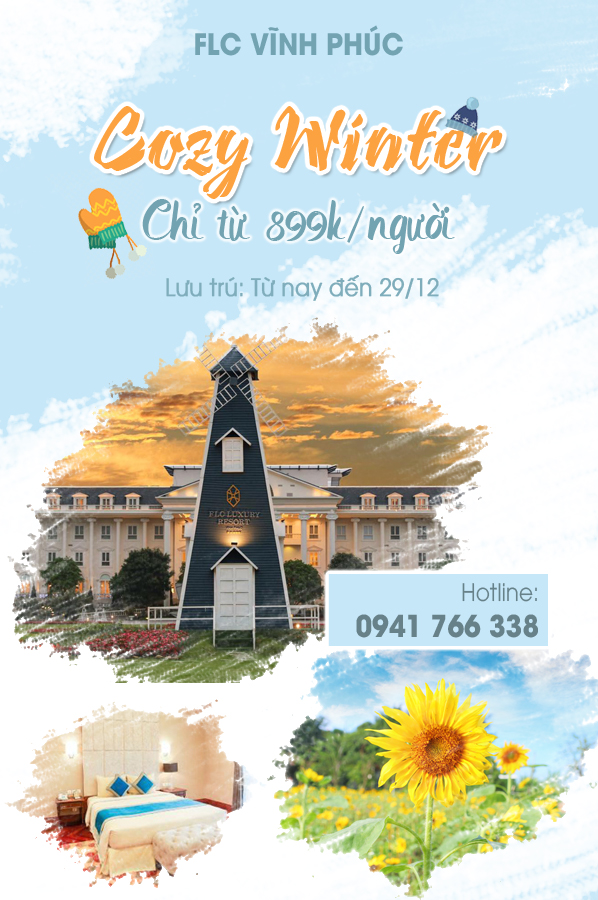 Combo Cozy Winter - Mùa đông ấm áp tại FLC Vĩnh Phúc