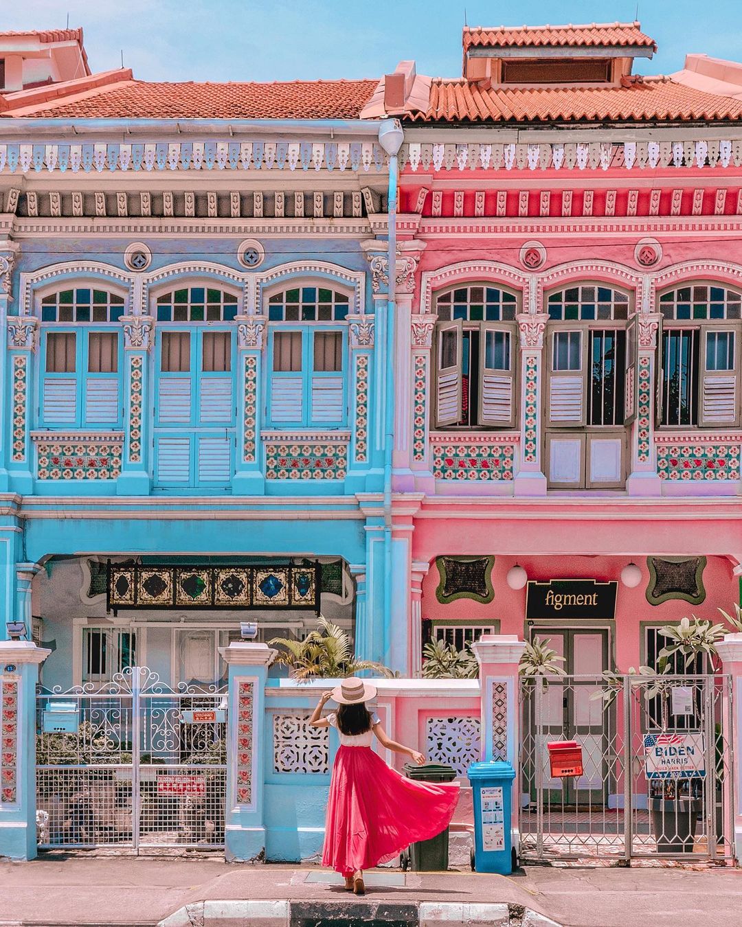 Dãy nhà Peranakan đường Joo Chiat - Du lịch Singapore Dãy nhà Peranakan đường Joo Chiat - Du lịch Singapore