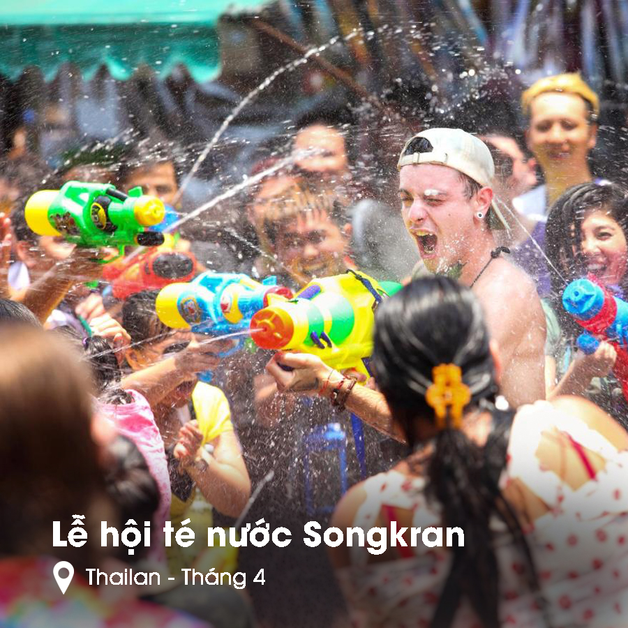 Lễ hội Té nước Thái Lan - Songkran Lễ hội Té nước Thái Lan - Songkran