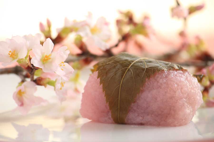 ẩm thực sakura mochi nhật bản trong lễ hội hoa anh đào