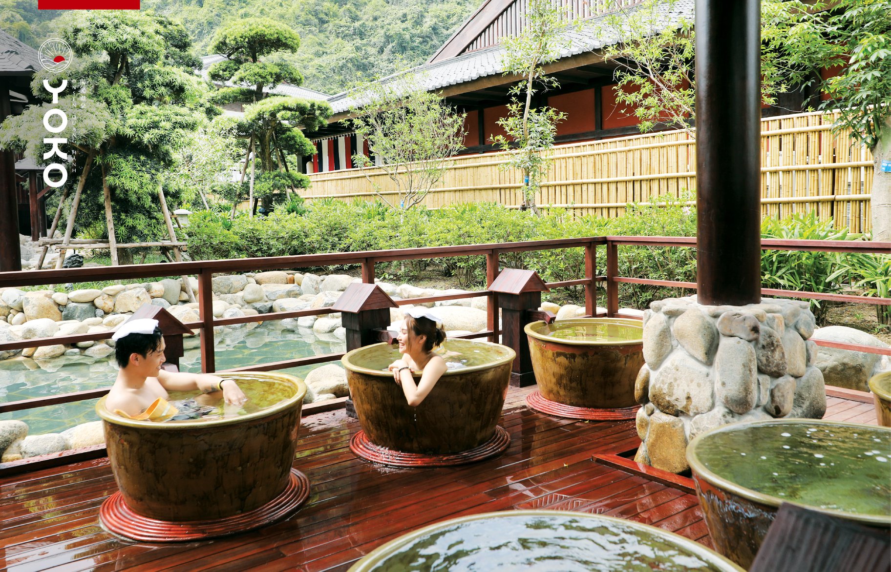 Bể tắm chum Yoko Onsen Bể tắm chum Yoko Onsen